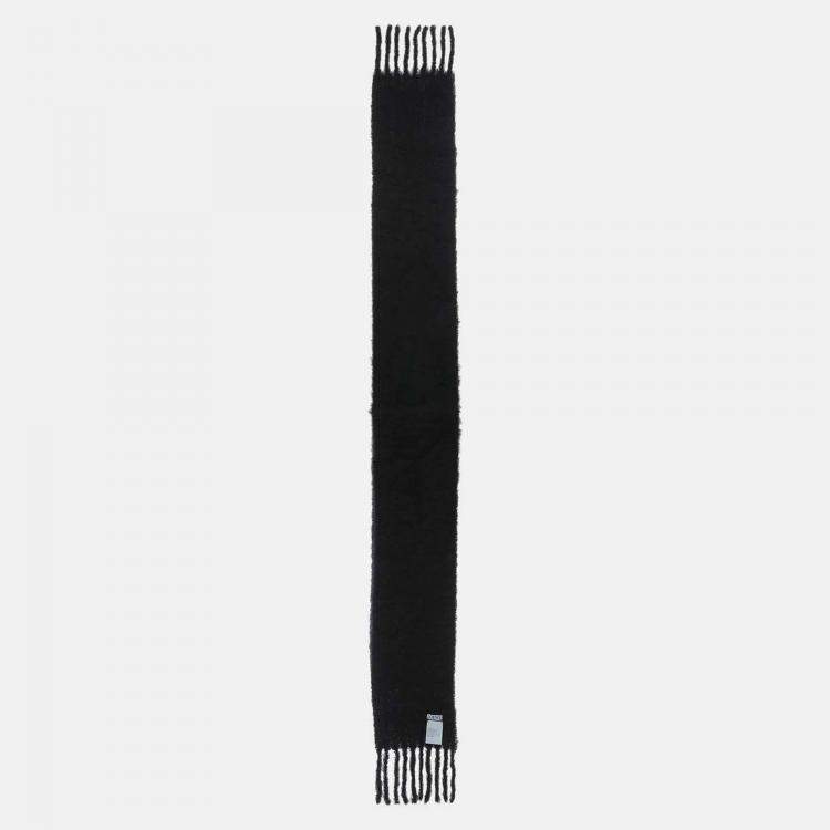 Pre Owned Loewe Wool Mohair Fringe Scarf