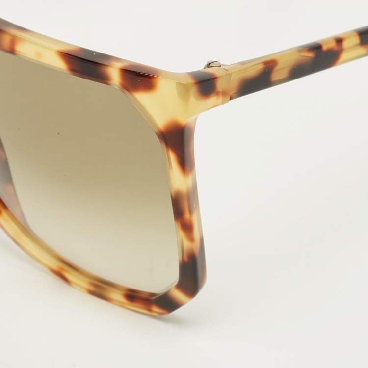 Pre Owned Loewe Tortoishelle Brown Gradient SLW 943 Filippa Oversized Sunglasses