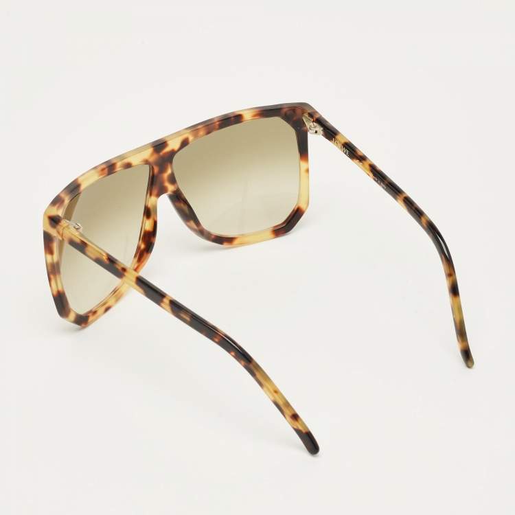 Pre Owned Loewe Tortoishelle Brown Gradient SLW 943 Filippa Oversized Sunglasses