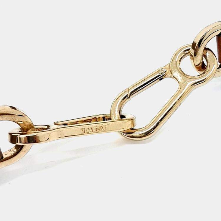 Pre Owned Loewe Brown Leather Strap