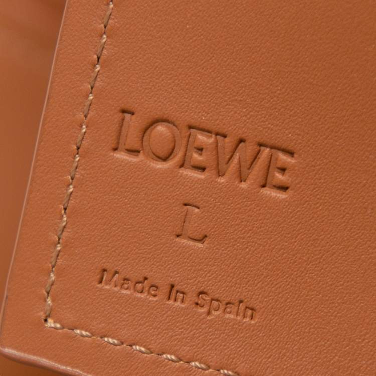 Pre Owned Loewe Brown Leather Obi Waist Belt L