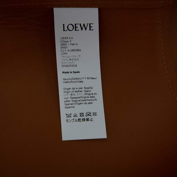 Pre Owned Loewe Brown Leather Obi Waist Belt L