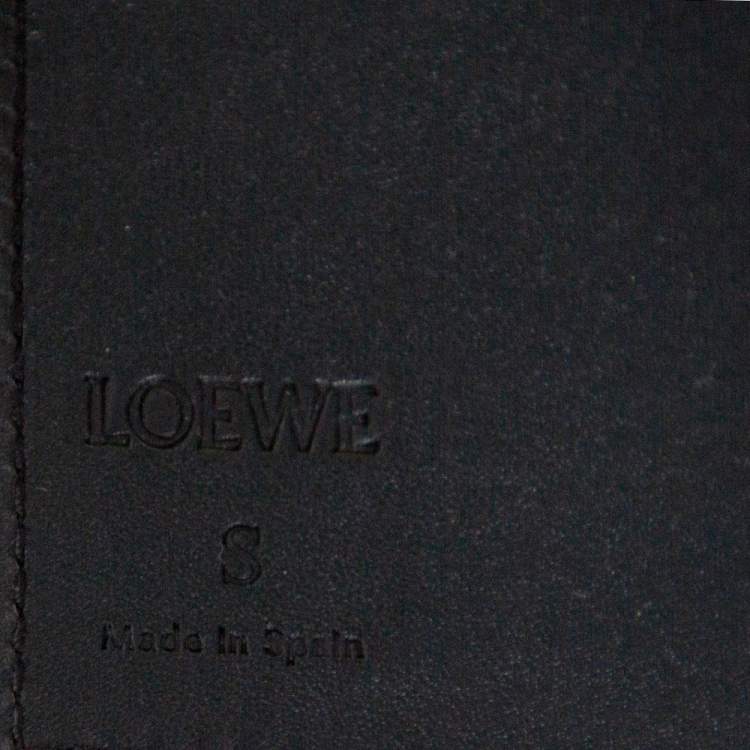 Pre Owned Loewe Black Leather Obi Waist Belt S