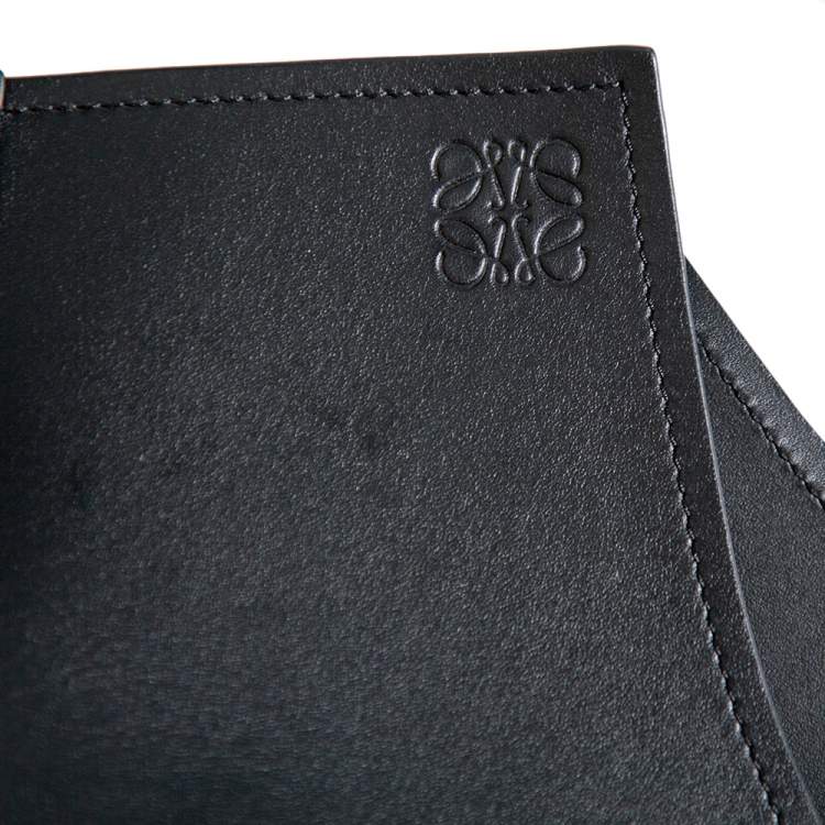 Pre Owned Loewe Black Leather Obi Waist Belt S