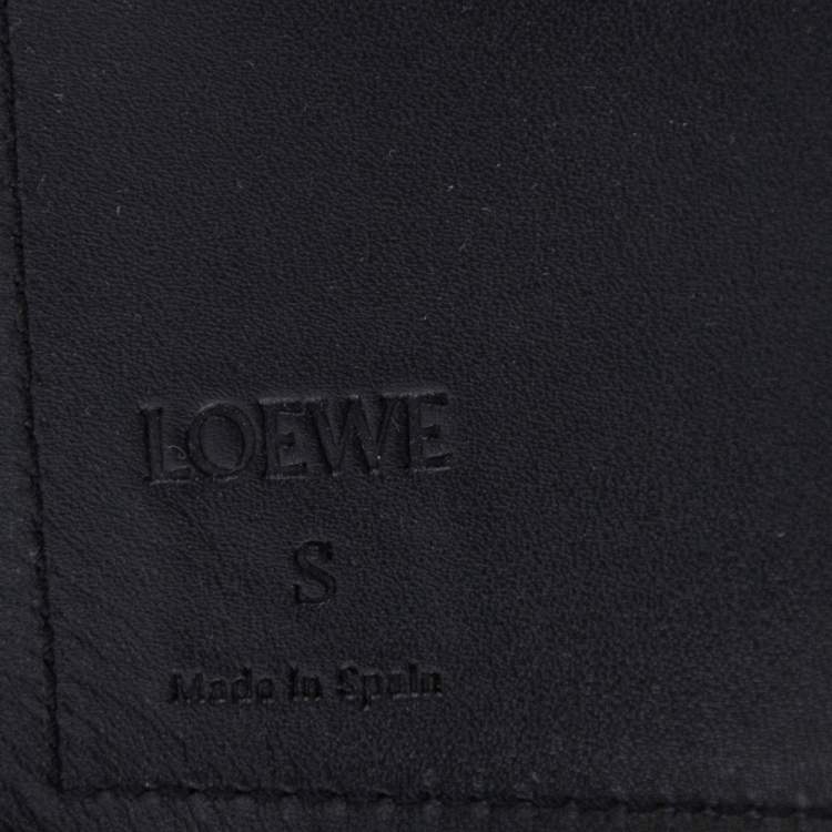 Pre Owned Loewe Black Leather Obi Waist Belt S