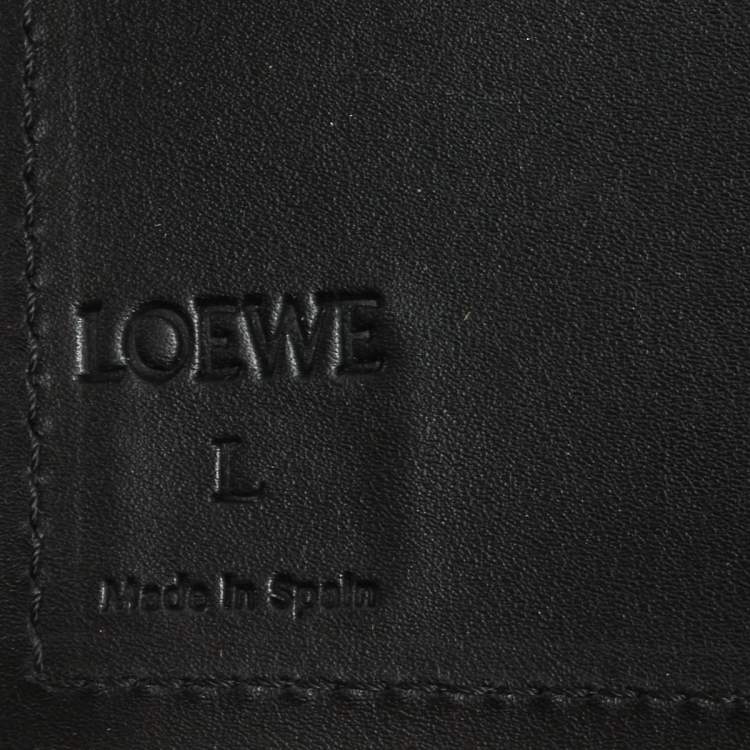 Pre Owned Loewe Black Leather Obi Waist Belt L