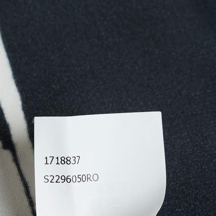 Pre Owned Loewe White Printed Smocked Sleeve Maxi Dress S