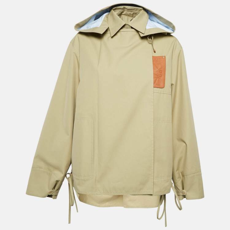 Loewe Brown Cut-Out Cotton Hooded Parka Jacket M Loewe | TLC