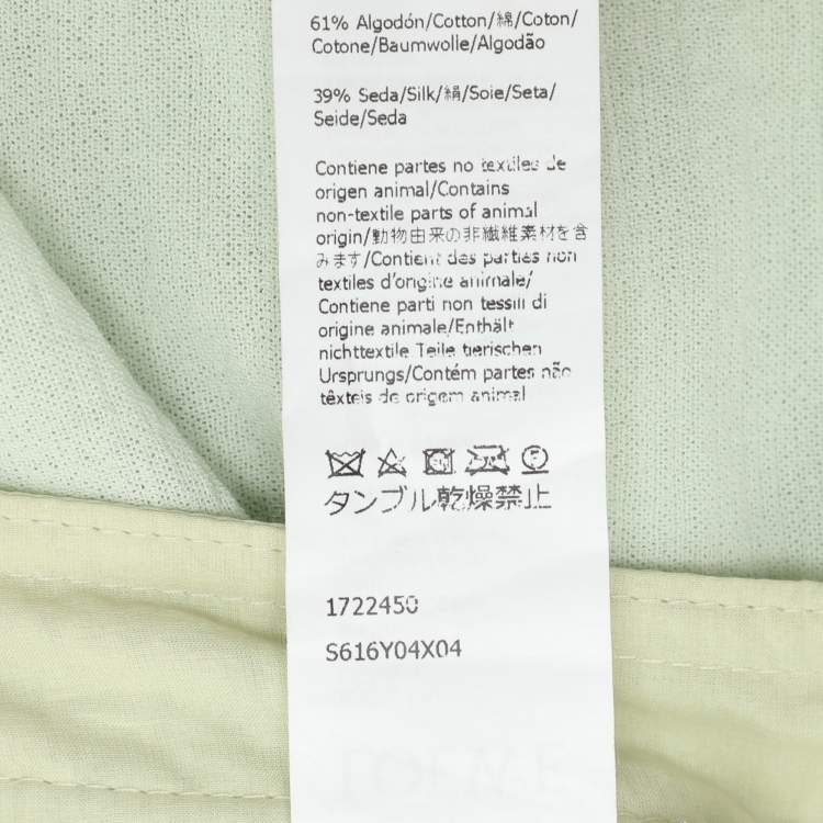 Pre Owned Loewe Green Cotton Harem Trousers M