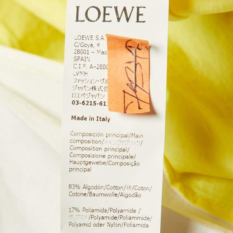 Pre Owned Loewe Multicolor Colorblock Cotton Button Front Shirt S   