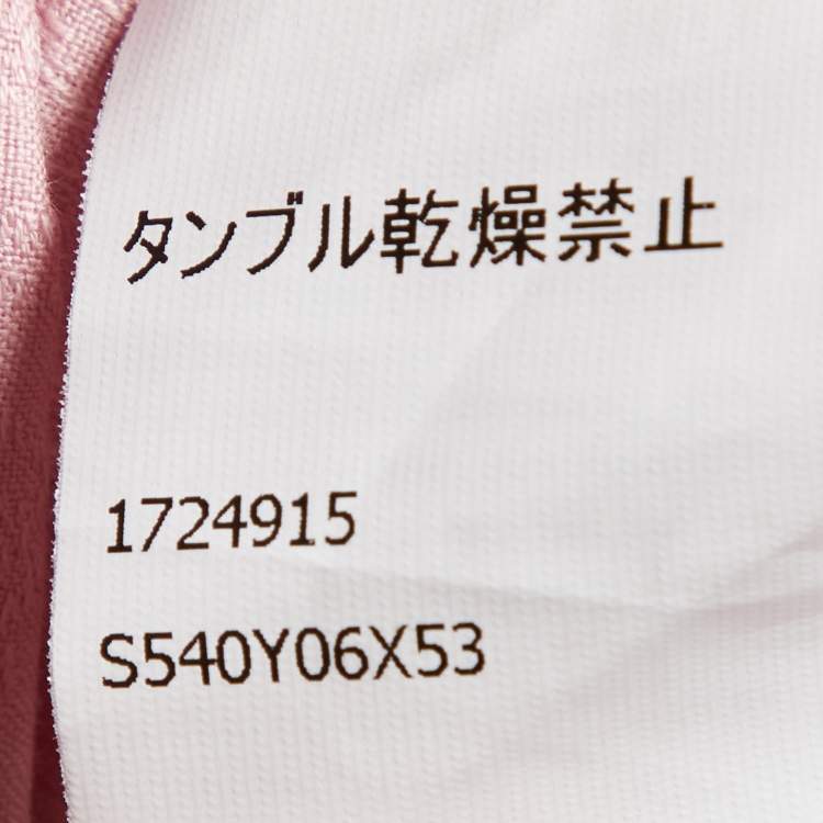 Pre Owned Loewe Pink Monogram Cotton Button Front Hooded Shirt XXL