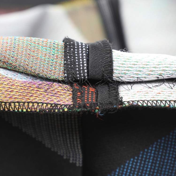 Pre Owned Loewe Multicolor Color Block Fabric Wide Leg Trouser M