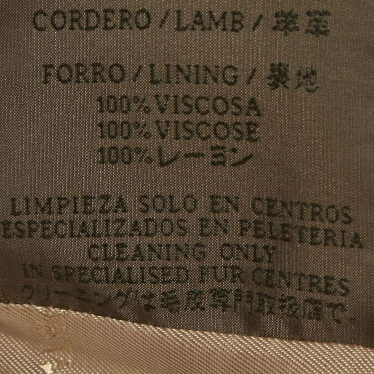 Pre Owned Loewe Beige Suede Double Breasted Coat S