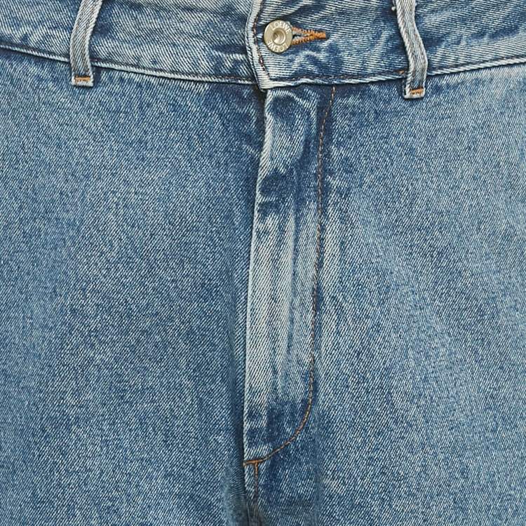 Pre Owned Loewe Blue Denim Anagram Baggy Jeans M/Waist 29"