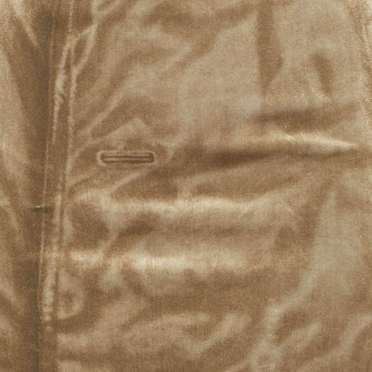 Pre Owned Loewe Black/Golden Velvet Trompe L'oeil Skirt S