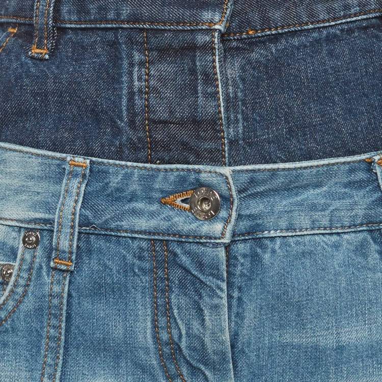 Pre Owned Loewe Blue Denim High-Rise Jeans S/Waist 23"