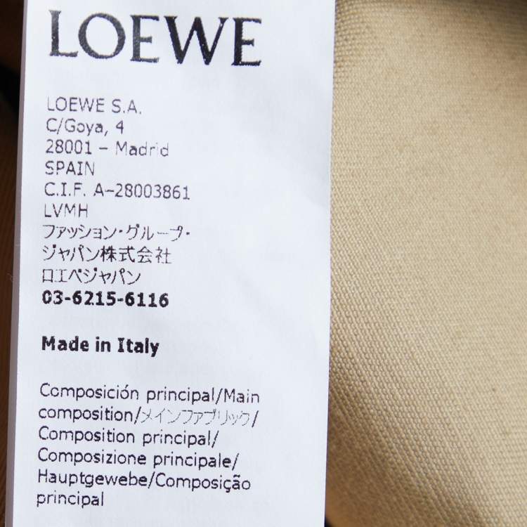 Pre Owned Loewe Beige Cotton & Linen Military Coat L