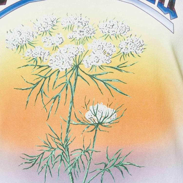 مملوكة مسبقًا Loewe X Paula's Ibiza White Printed Cotton Crew Neck T-Shirt S