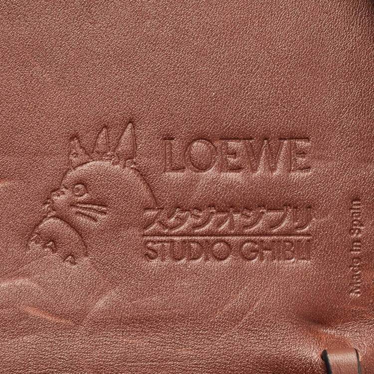 Pre Owned Loewe x Spirited Away Brown Leather Heel Pouch Bag 