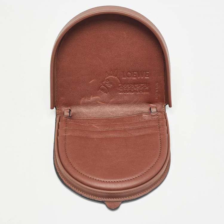 Pre Owned Loewe x Spirited Away Brown Leather Heel Pouch Bag 