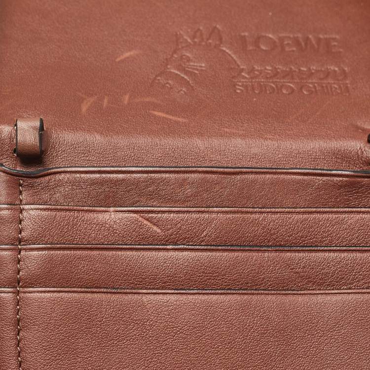 Pre Owned Loewe x Spirited Away Brown Leather Heel Pouch Bag 
