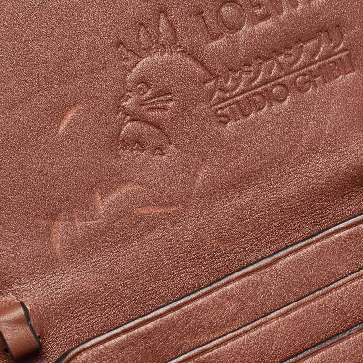 Pre Owned Loewe x Spirited Away Brown Leather Heel Pouch Bag 