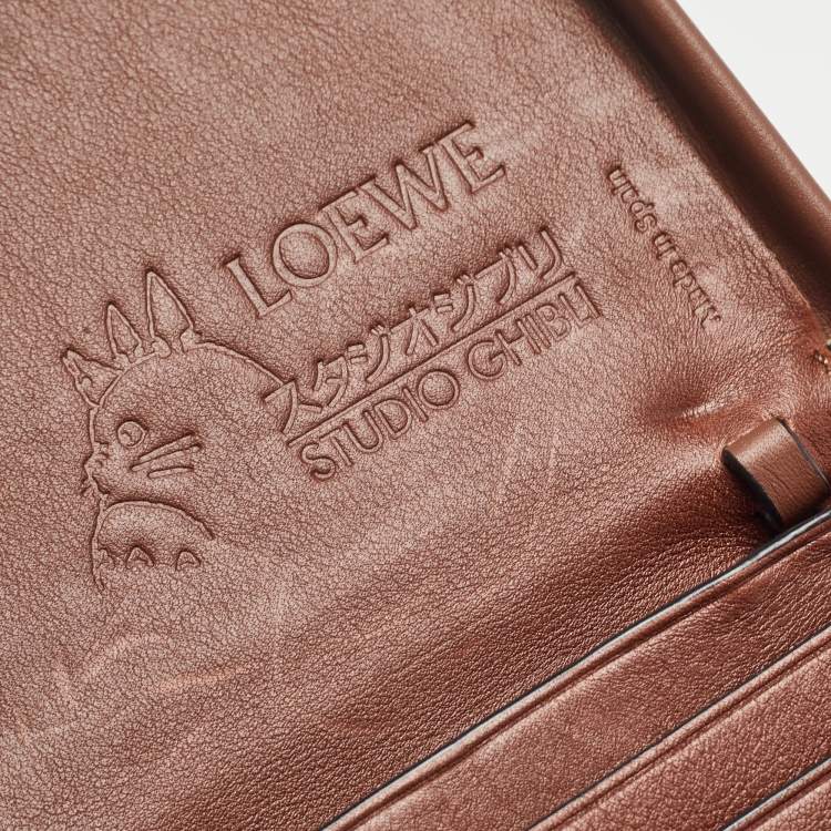 Pre Owned Loewe x Spirited Away Brown Leather Heel Pouch Bag 