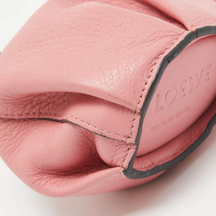 Pre Owned Loewe Pink Leather Elephant Coin Purse