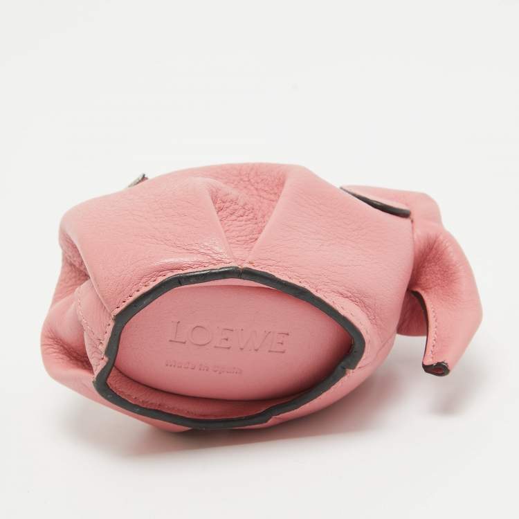Pre Owned Loewe Pink Leather Elephant Coin Purse