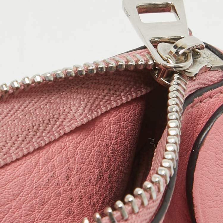 Pre Owned Loewe Pink Leather Elephant Coin Purse