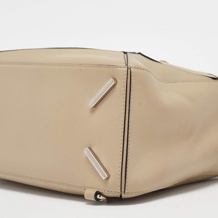 Pre Owned Loewe Beige Leather Medium Puzzle Shoulder Bag