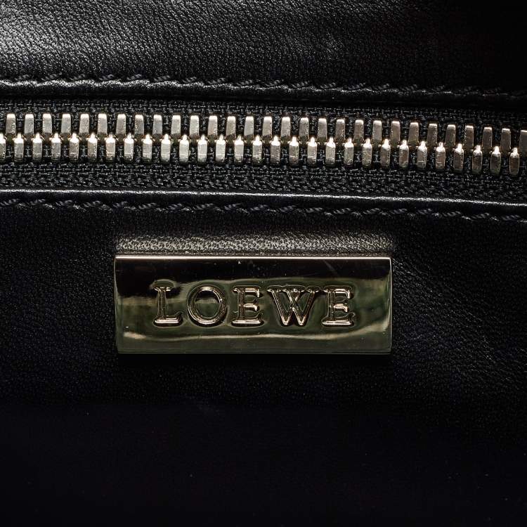 Pre Owned Loewe Green Crocodile Amazona Satchel