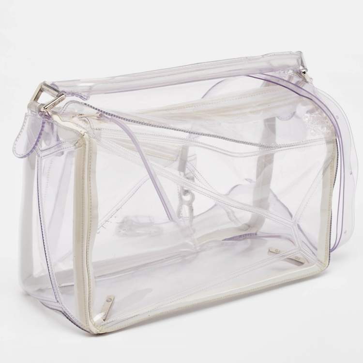 Pre Owned Loewe Clear PVC Medium Puzzle Shoulder Bag