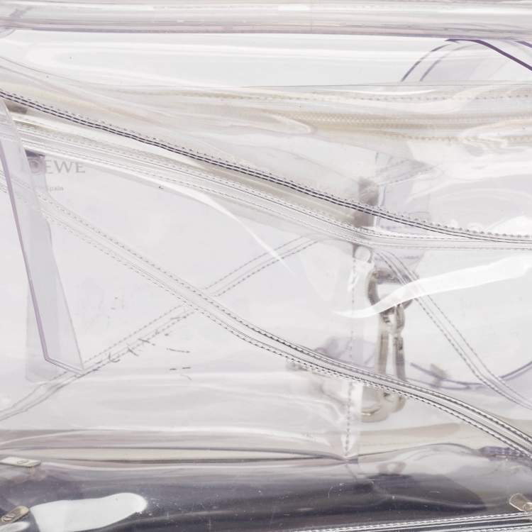 Pre Owned Loewe Clear PVC Medium Puzzle Shoulder Bag