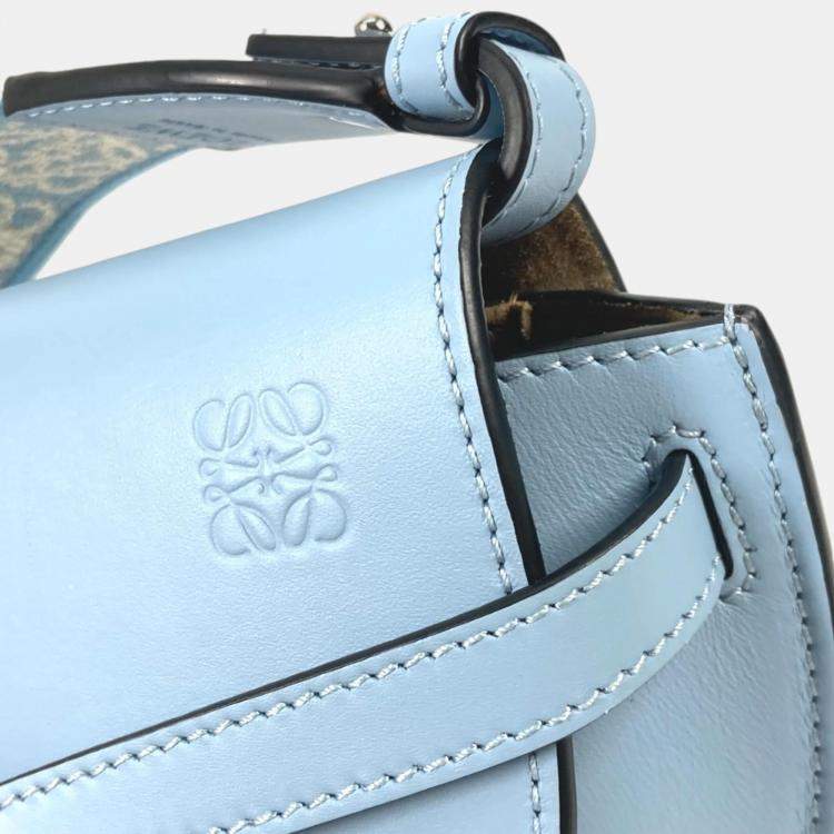 Pre Owned Loewe onyx blue Pochette Crossbody Bag