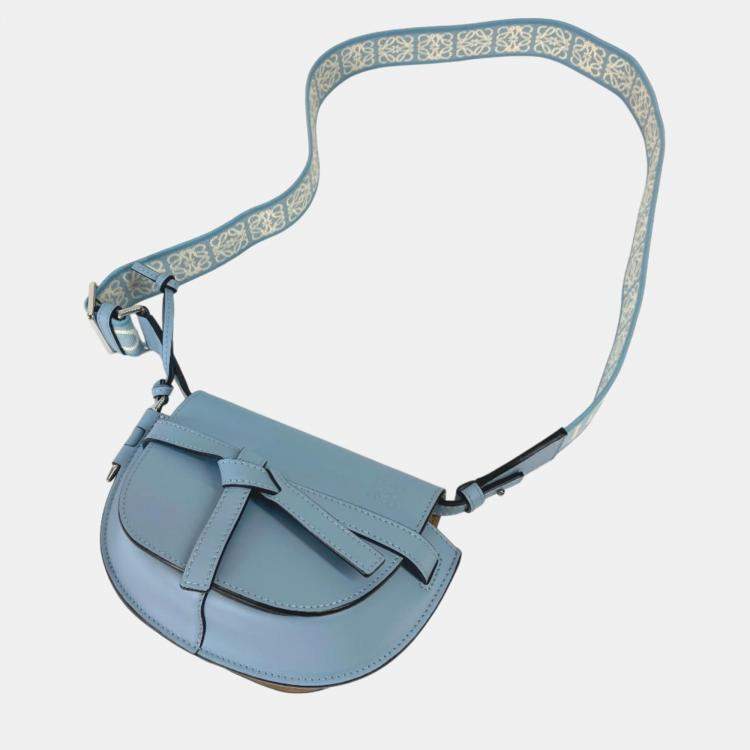 Pre Owned Loewe onyx blue Pochette Crossbody Bag