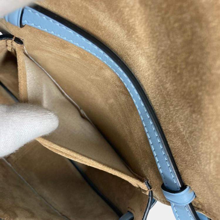 Pre Owned Loewe onyx blue Pochette Crossbody Bag