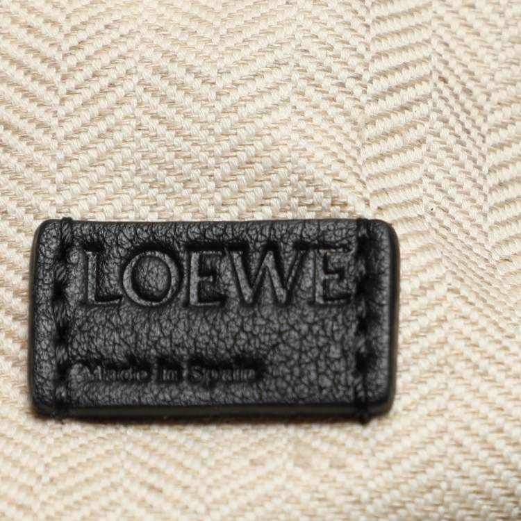 Pre Owned Loewe Black Leather Mini Puzzle Shoulder Bag