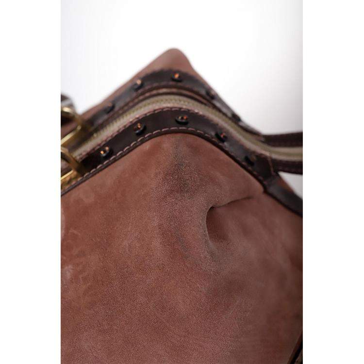 Pre Owned Loewe Suede 160 Aniversario Fiel A La Piel Bag