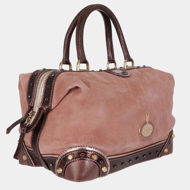 Pre Owned Loewe Suede 160 Aniversario Fiel A La Piel Bag