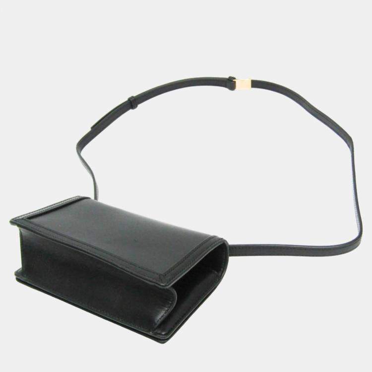 Pre Owned Loewe Black Barcelona mini Leather Shoulder Bag