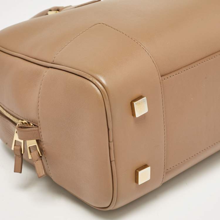 Pre Owned Loewe Beige Leather Amazona 28 Bag