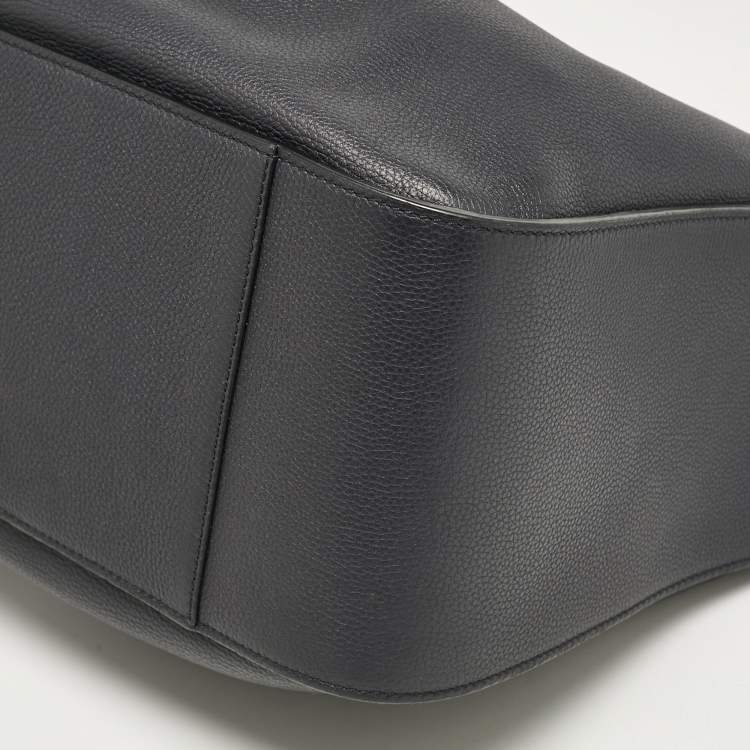 Pre Owned Loewe Black Leather Small Hammock Bag