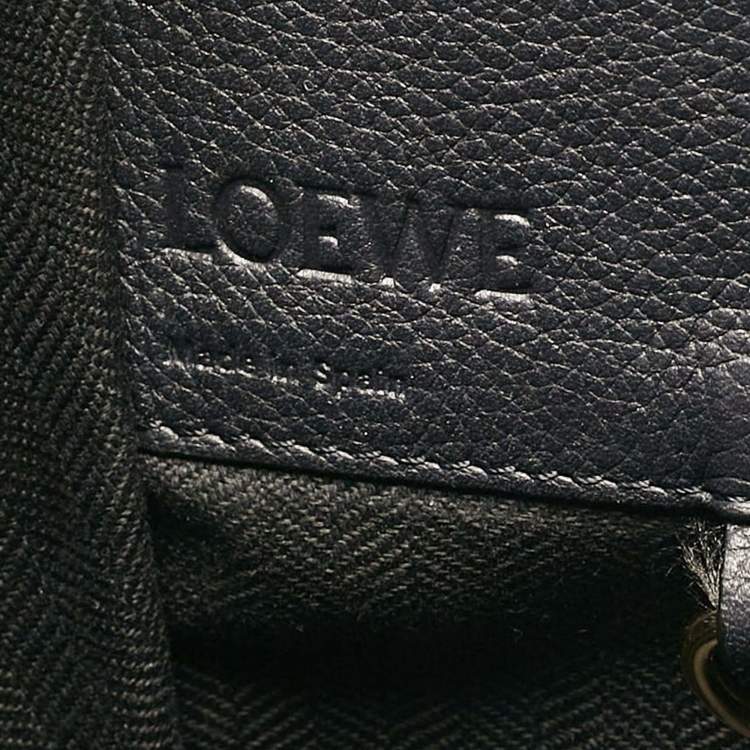 Pre Owned Loewe Black Leather Small Hammock Bag