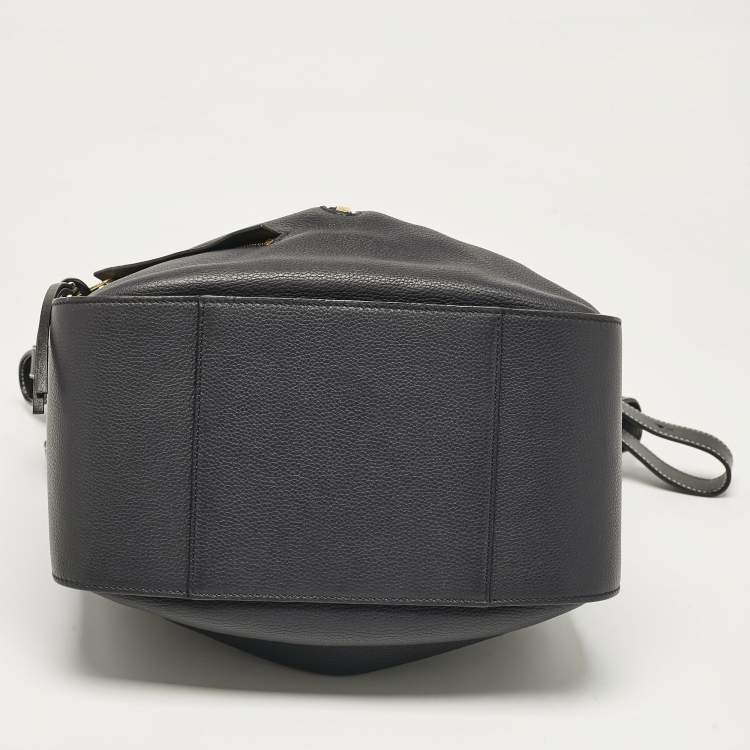 Pre Owned Loewe Black Leather Small Hammock Bag