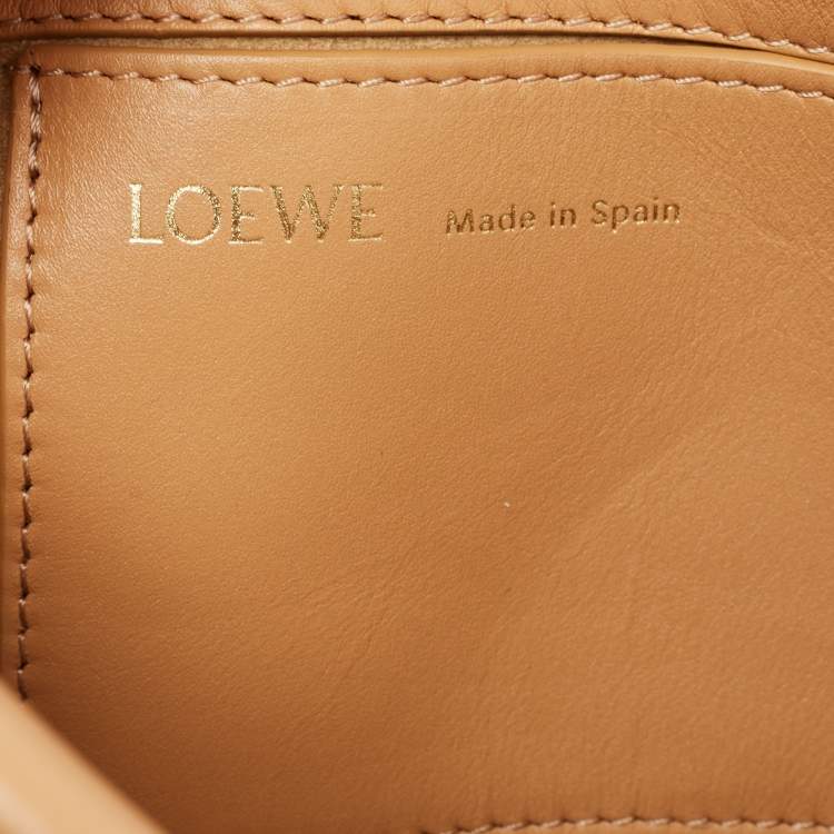Pre Owned Loewe Beige Leather Paseo Shoulder Bag