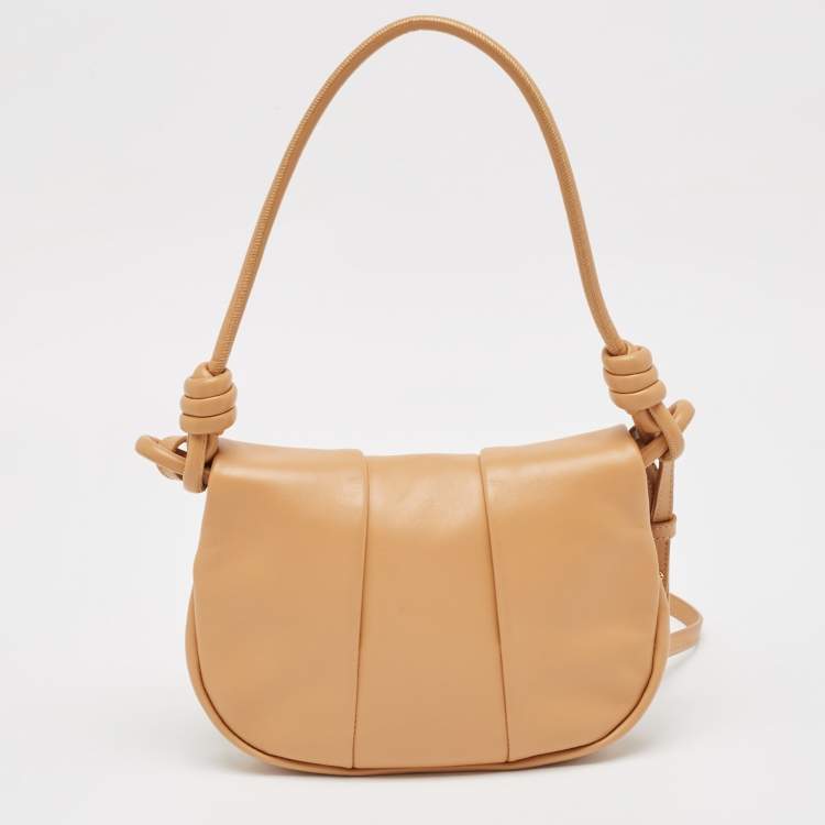 Pre Owned Loewe Beige Leather Paseo Shoulder Bag