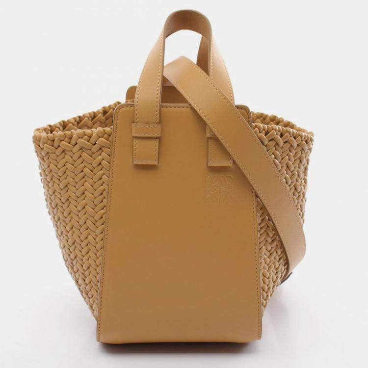 Pre Owned Loewe Brown Leather Hammock Compact Handbag