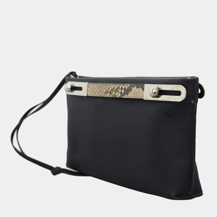 Pre Owned Loewe Snakeskin Handle Small Missy Bag