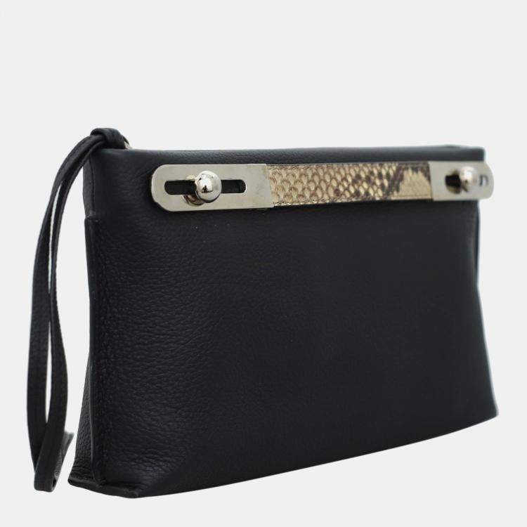 Pre Owned Loewe Snakeskin Handle Small Missy Bag